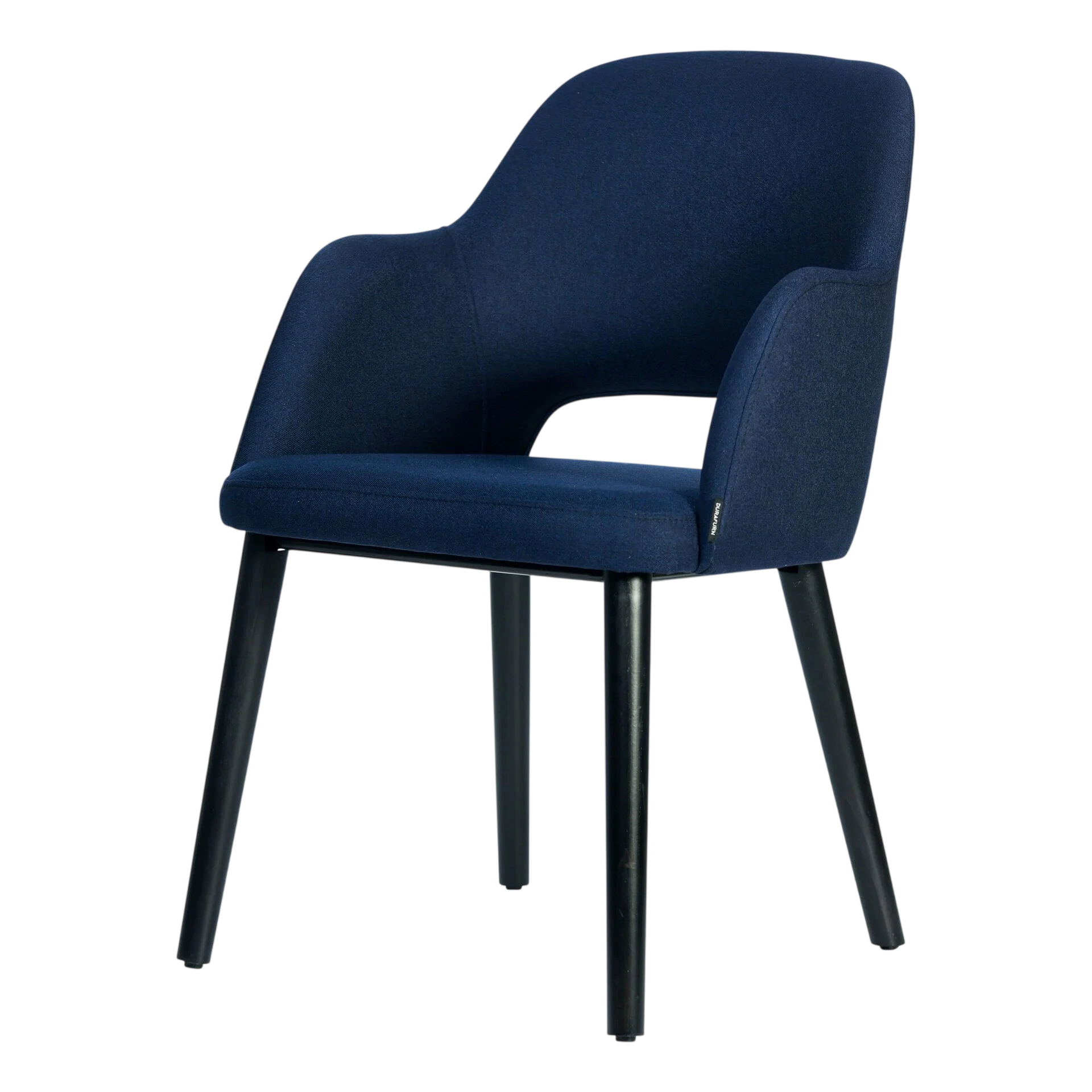 Durafurn Sorbet Chair - Black Legs/Navy Woven Fabric commercial kitchen equipment