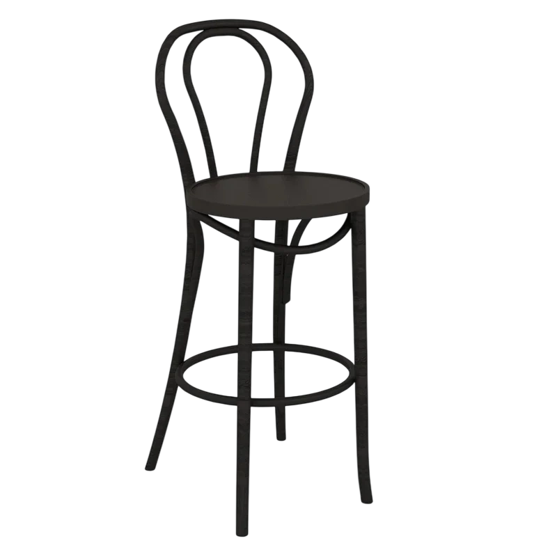 Premium Bentwood 750 Crossback Bar Stool in Black - A Blend of Durability and Style for Commercial commercial kitchen equipment