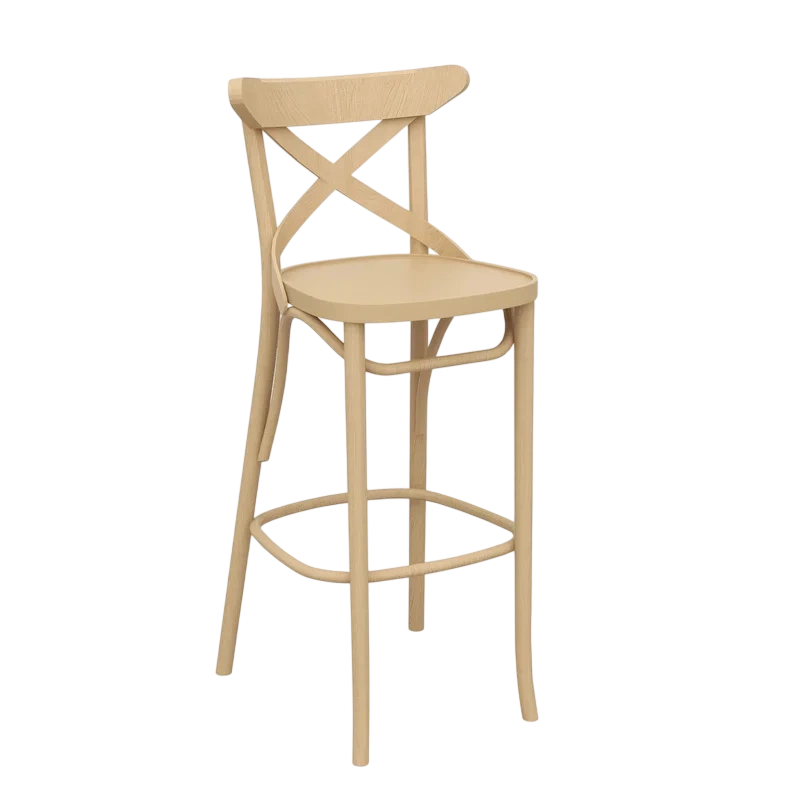 Paged Crossback 750 Bentwood Bar Stool - Classic Comfort for Bars & Kitchens commercial kitchen equipment