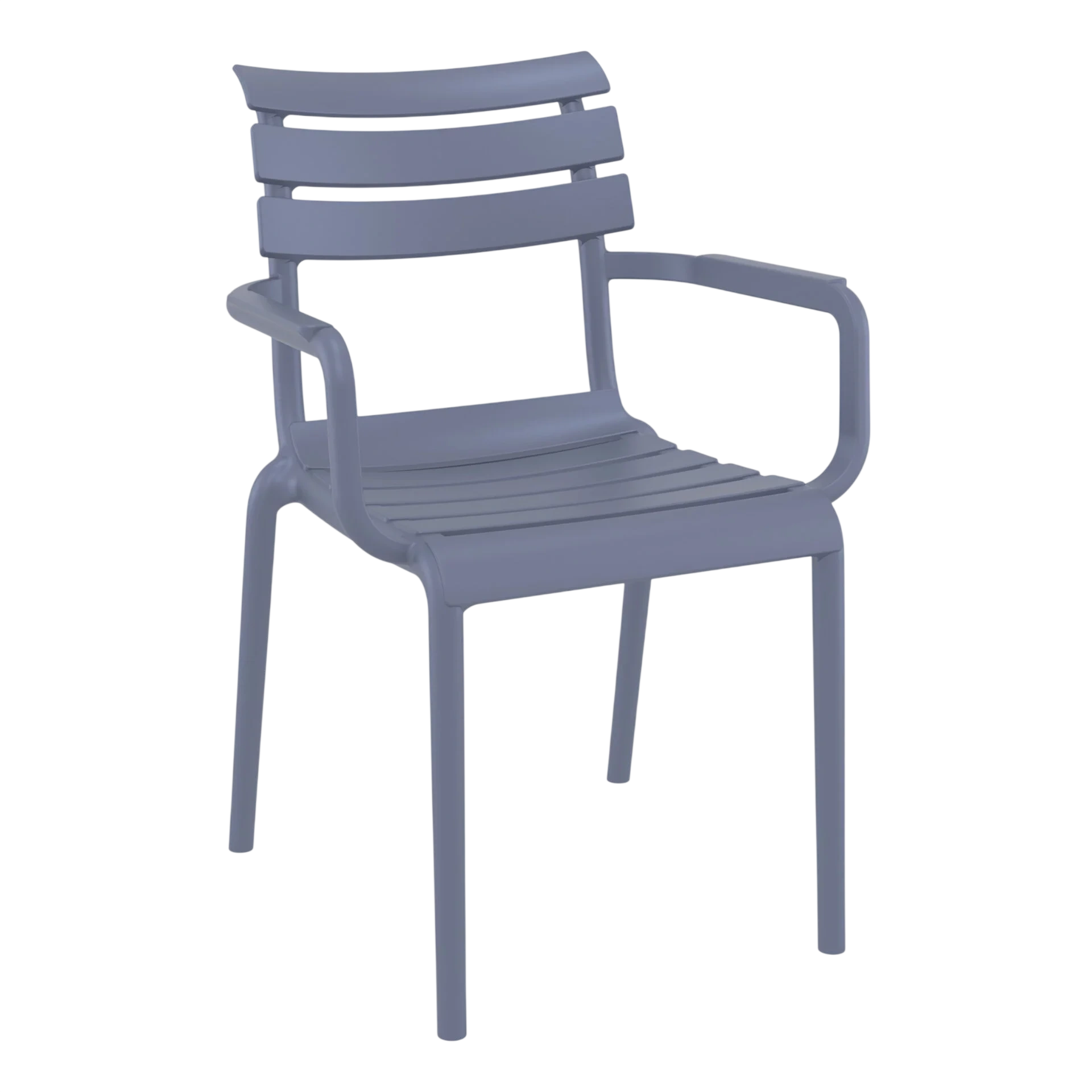Dark Grey Paris Stacking Armchair - Indoor and Outdoor Seating Solution commercial kitchen equipment