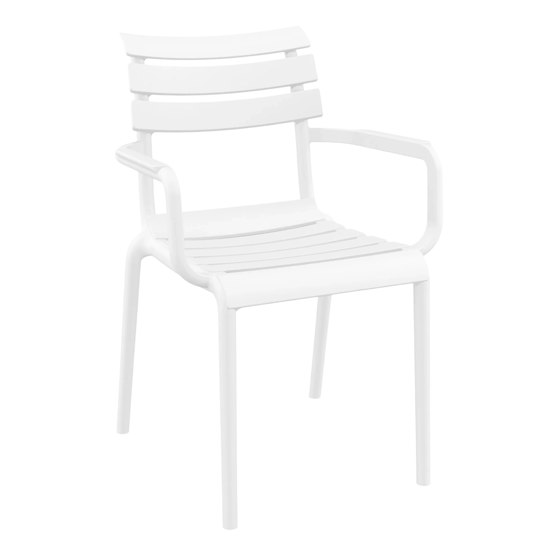 Paris Stacking Armchair in White commercial kitchen equipment