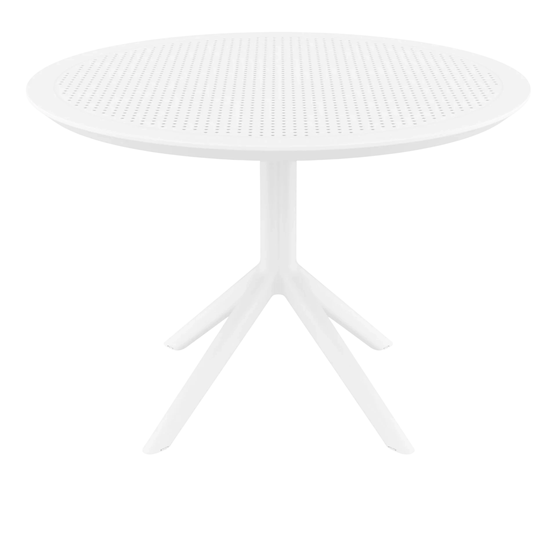 Sky Table 105 - Round White Outdoor Dining Table by Siesta | Elegant & Durable commercial kitchen equipment