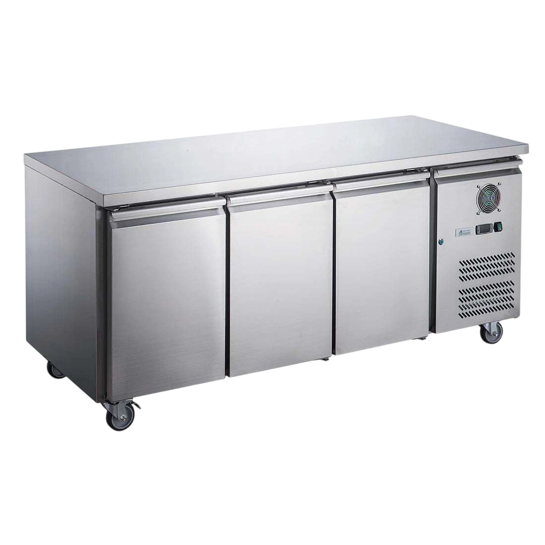 FED-X XUB7C18S3V three-door workbench fridge