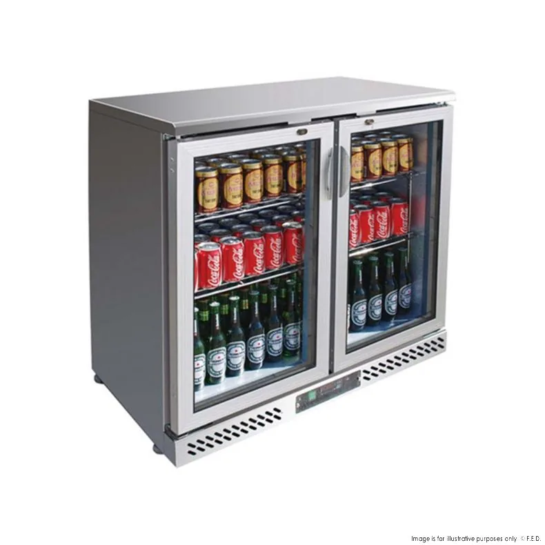 Thermaster SC248SG Two Door Stainless Steel Bar Fridge