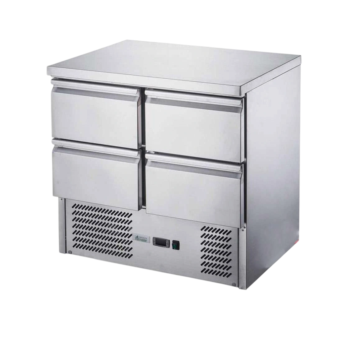 FED-X XGNS900-4D Four Drawer Compact Workbench Fridge – 240L, GN1/1 commercial kitchen equipment