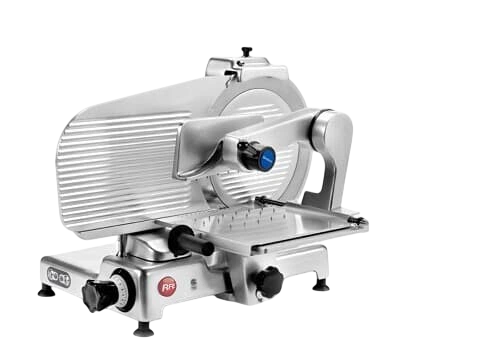 RFE Lux STD 370 BS belt-drive meat slicer with flat-bed carriage