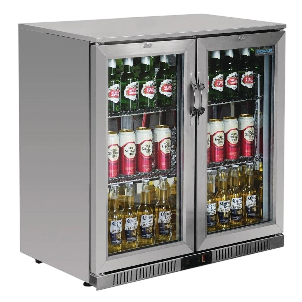 Polar GL008-A G-Series Back Bar Cooler – 208L Stainless Steel, Hinged Doors commercial kitchen equipment
