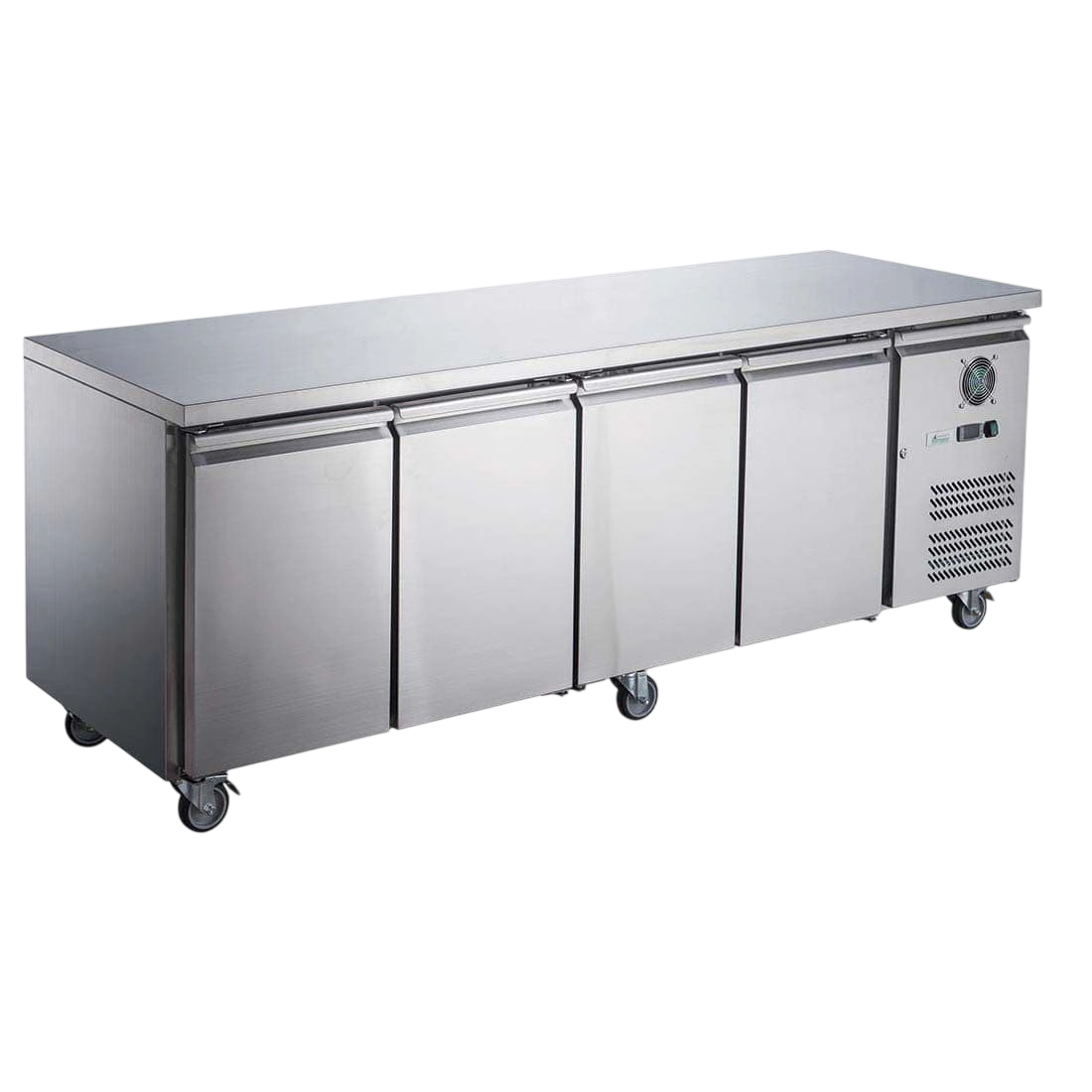 FED-X XUB7C22S4V Four Door Stainless Workbench Fridge – 553L, GN1/1, Fan Forced commercial kitchen equipment