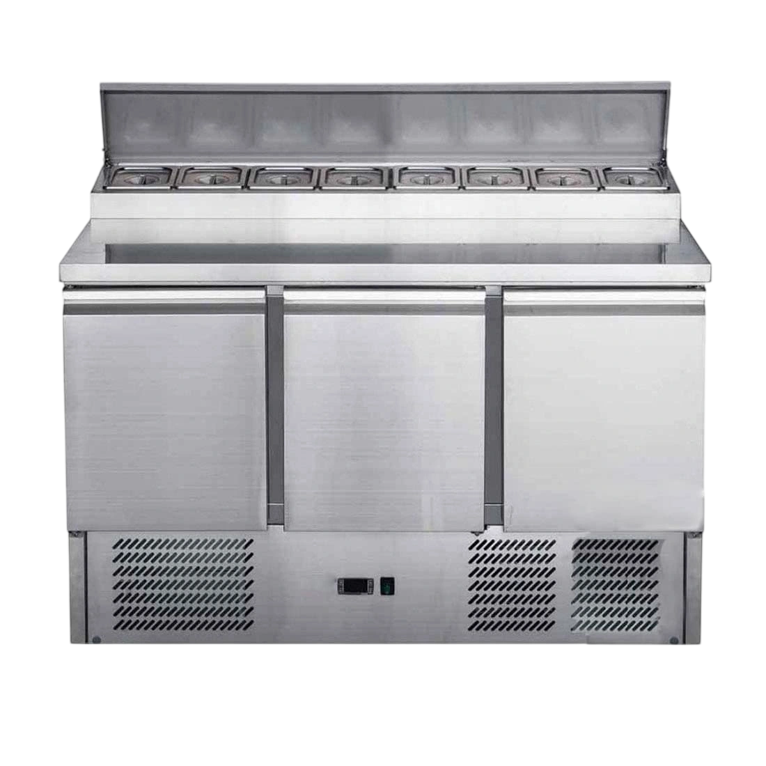 FED-X XGNS1300D Pizza Prep Fridge – Raised Rail (1300mm) commercial kitchen equipment