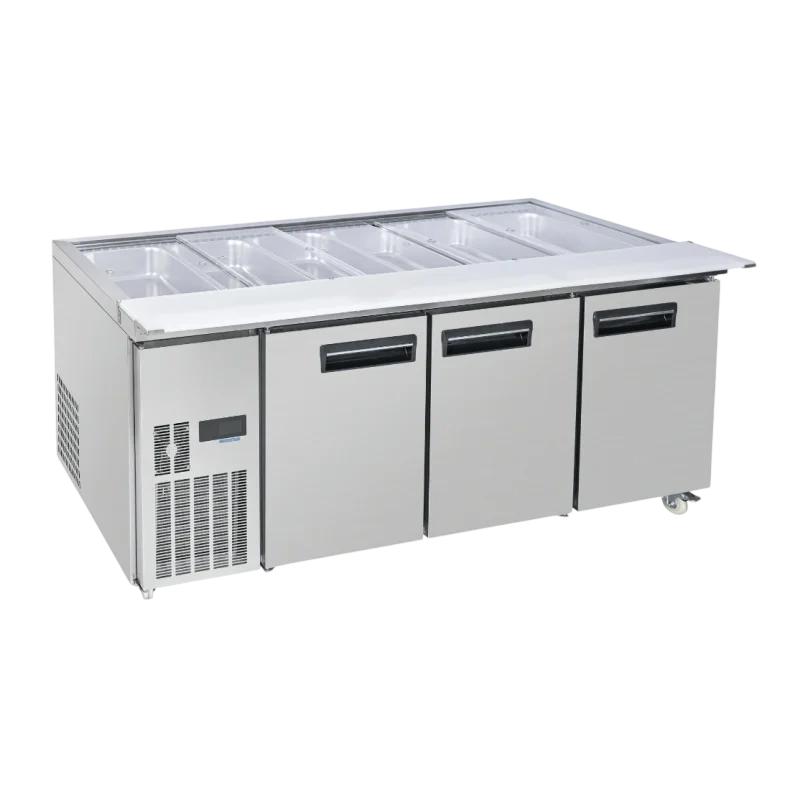 Thermaster PG210FA-XB Door Cold Bench Salad Station 6x1/1 GN Pans
