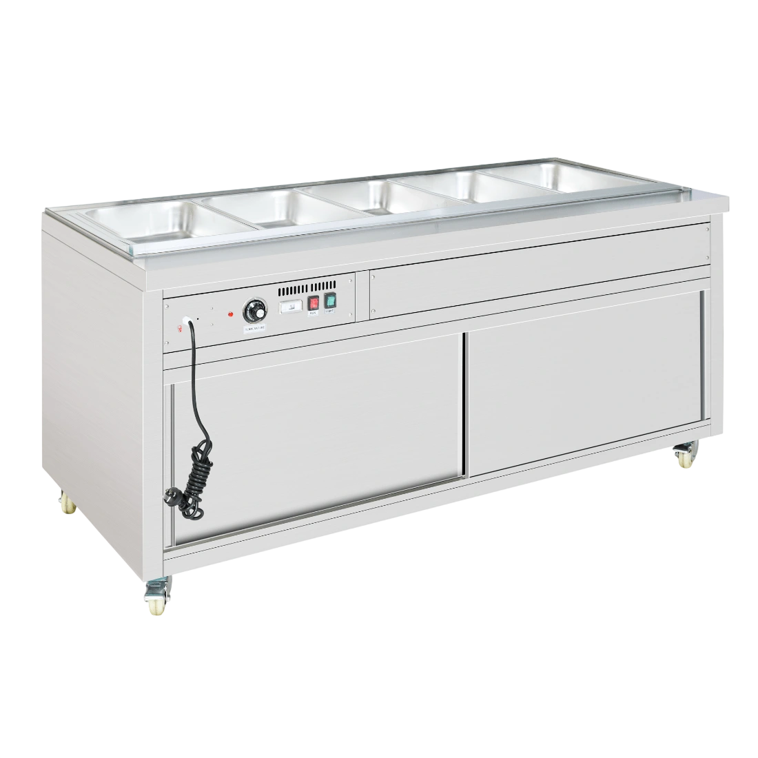 Thermaster PG150FE-XB and Dry Bain Marie Food Display 4x1/1 GN Pans