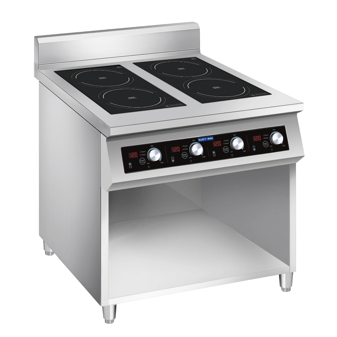 Electmax EIC9-800P Series Induction 4 Burner Cooker with Splashback