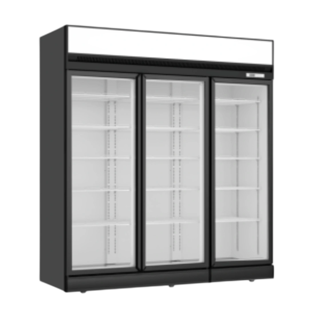Thermaster LG-1563DF Three Glass Door Display Freezer – 1563L, Black commercial kitchen equipment