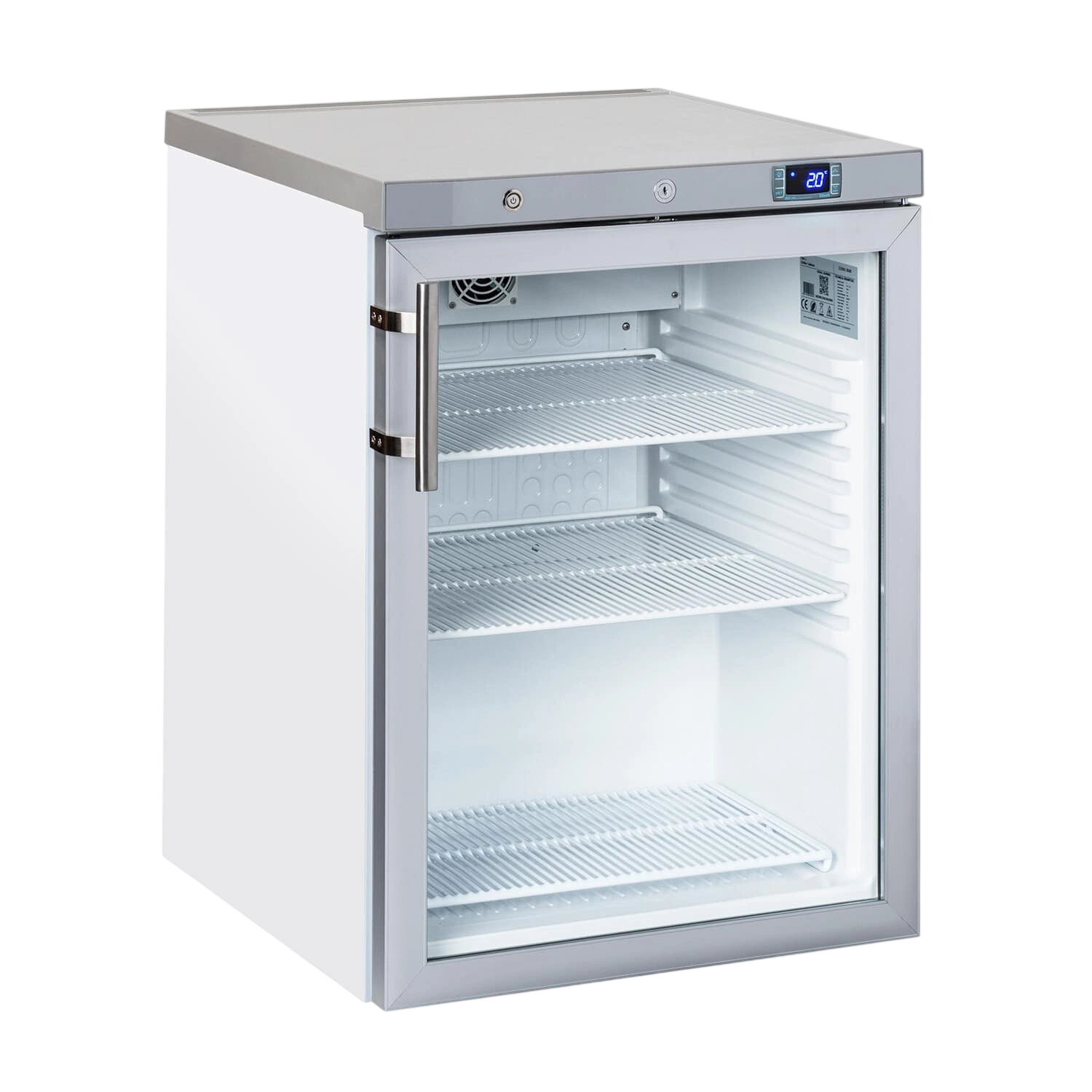 Anvil FBCG2202 Glass Door Fridge – 170L Undercounter, LED, R600a commercial kitchen equipment
