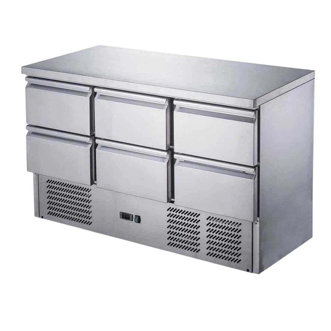 FED-X XGNS1300-6D Six Drawer Compact Workbench Fridge