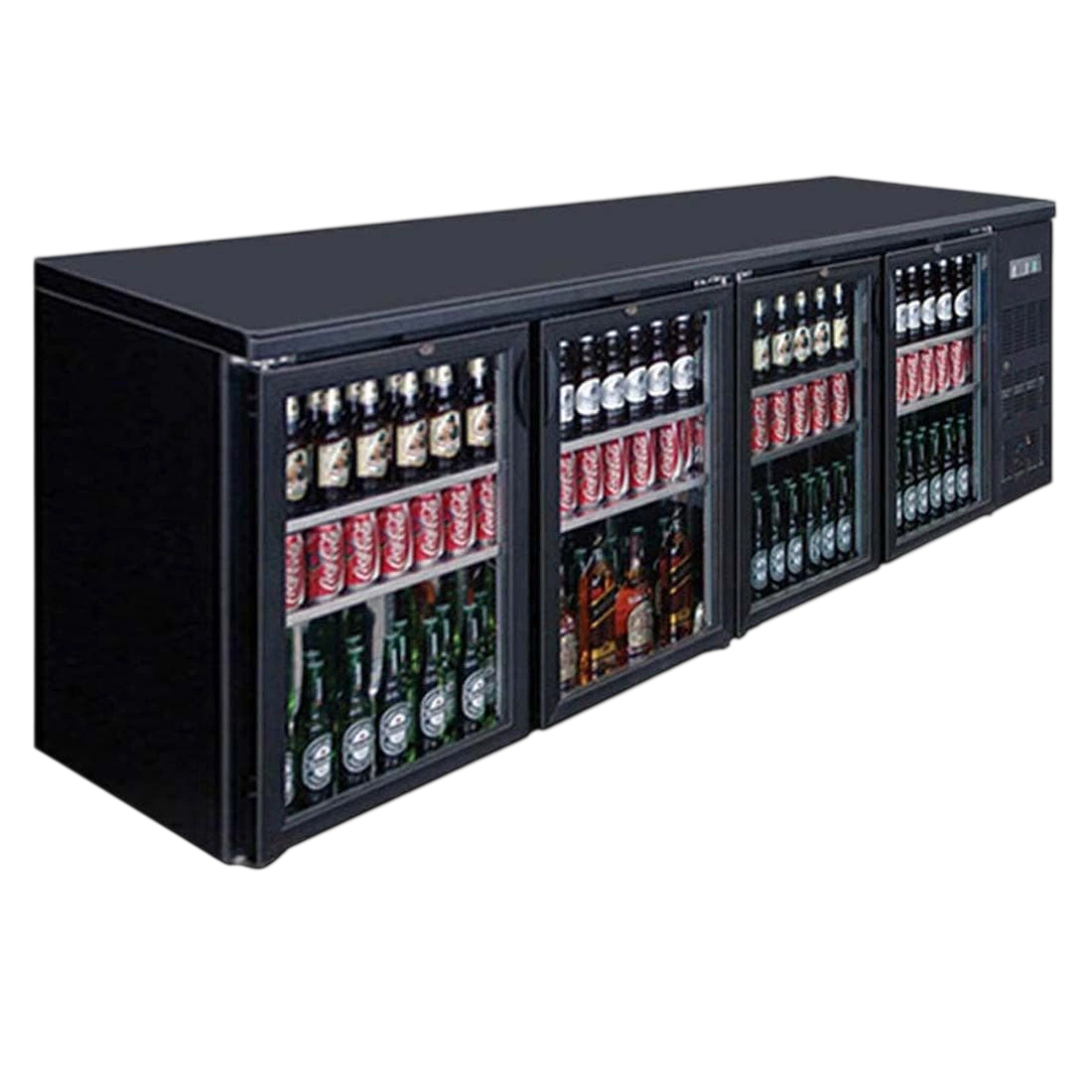 Thermaster BC4100G Four Door Drink Bar Fridge/Cooler
