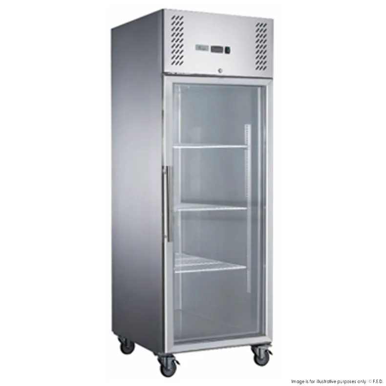 FED-X XURC600G1V 600L Glass Door Upright Fridge