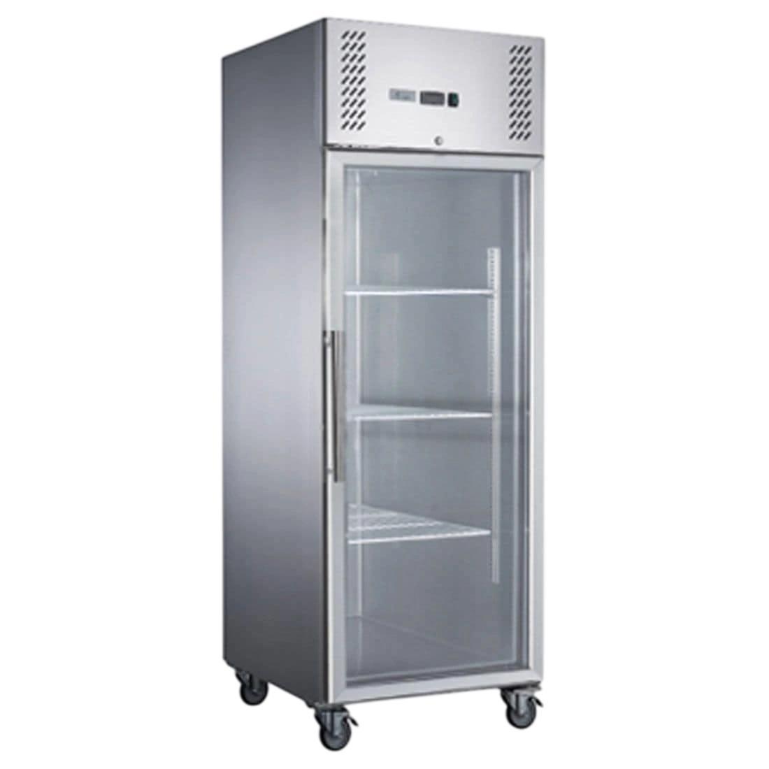 FED-X XURC600G1V Glass Door Upright Fridge – 600L Stainless Steel Display Fridge commercial kitchen equipment