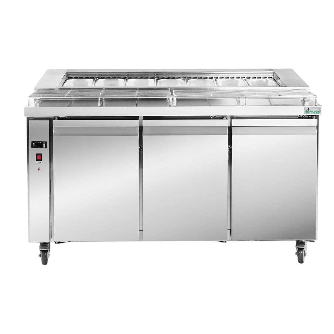 Thermaster PWB150 Three-Door Deluxe Pizza Prep Bench – 1500 mm commercial kitchen equipment