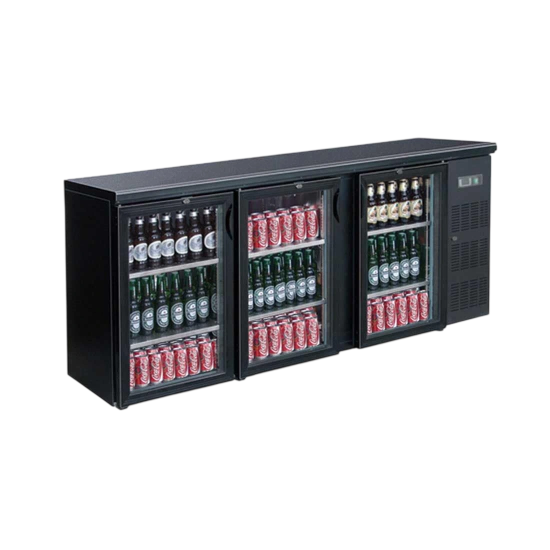 Thermaster BC3100G Three Door Drink Cooler – 536L Deluxe commercial kitchen equipment