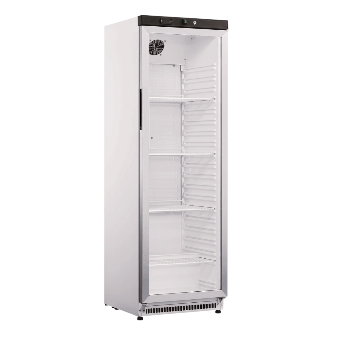 Thermaster FED-X XR400SG 350L Single Glass Door Display Fridge – Stainless, Digital, Eco-Friendly