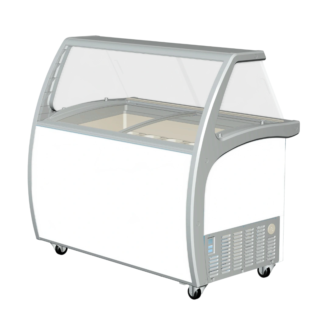 Thermaster SD-325P Gelato Display Freezer | 325L | 6 x 5L Pans | Curved Glass commercial kitchen equipment