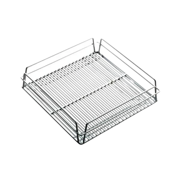 KH GH688 Glass Racks Baskets with Open Interior White 425(W)x 350(D)mm