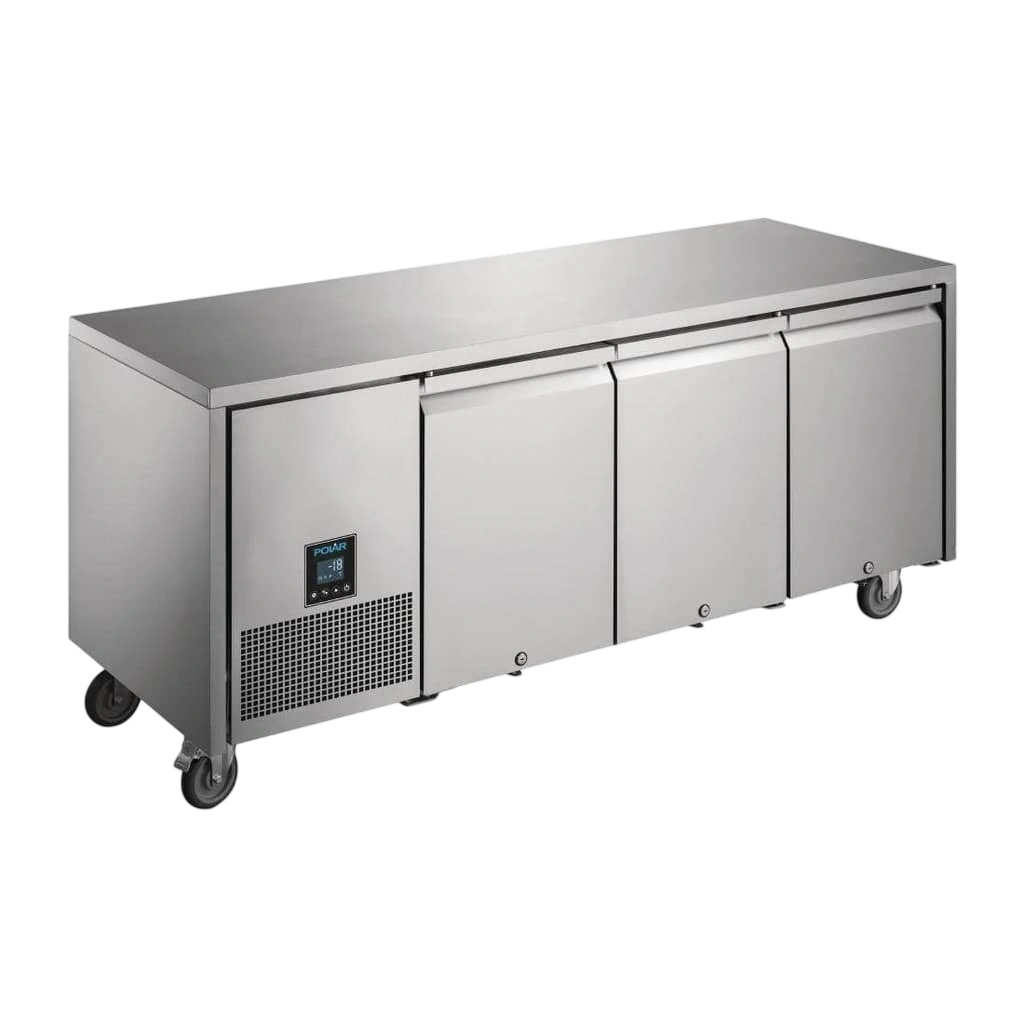 Polar UA008-A U-Series Triple Door Counter Freezer – 420L, Premium Range commercial kitchen equipment
