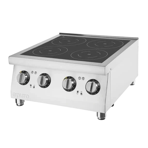 Apuro CU558-A Induction Hob Four Zone - 2x3kW