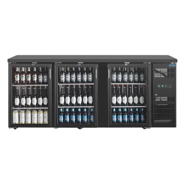 Polar UA022-A Back Bar Cooler – 355L Triple Hinged Door Fridge commercial kitchen equipment