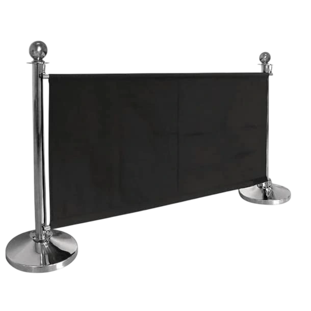 Bolero CF137 Black Banner – Fire Retardant with Stainless Fixings commercial kitchen equipment