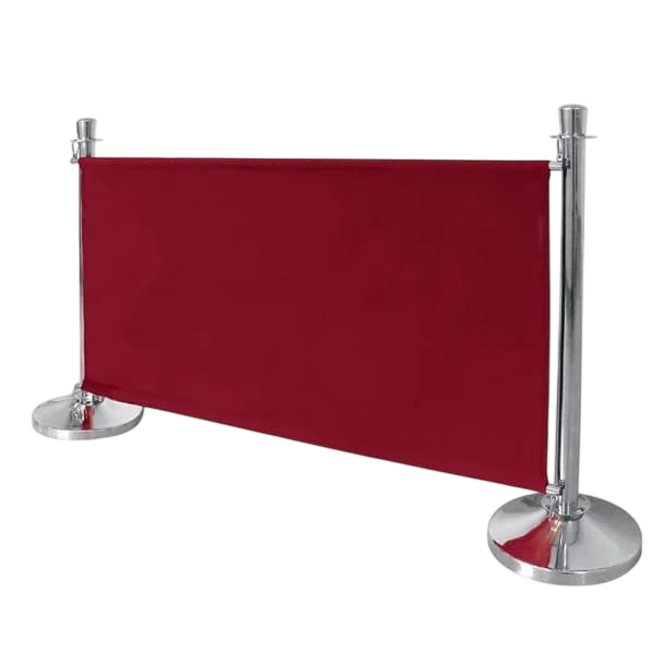 Bolero Red Banner with St/St Fixings commercial kitchen equipment