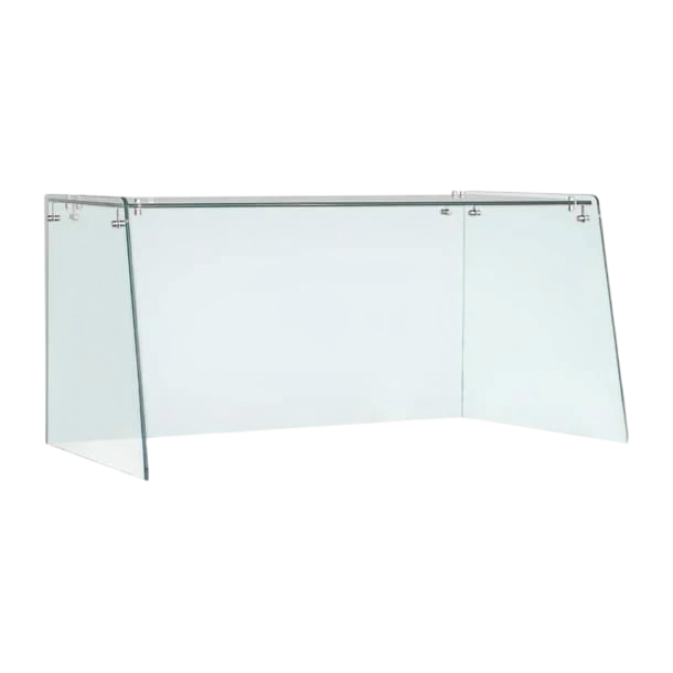 Polar FT367 Straight Glass Sneeze Guard Assembly for 2 Door Counter UA017-A