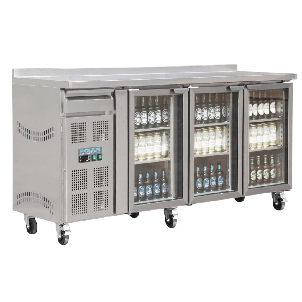 Polar CK491-A U-Series Premium Bar Fridge 3 Door St/St - 543Ltr