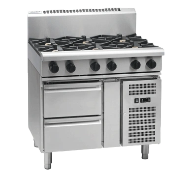 Waldorf 900mm Gas Cooktop with Refrigerated Base - RN8600G-RB