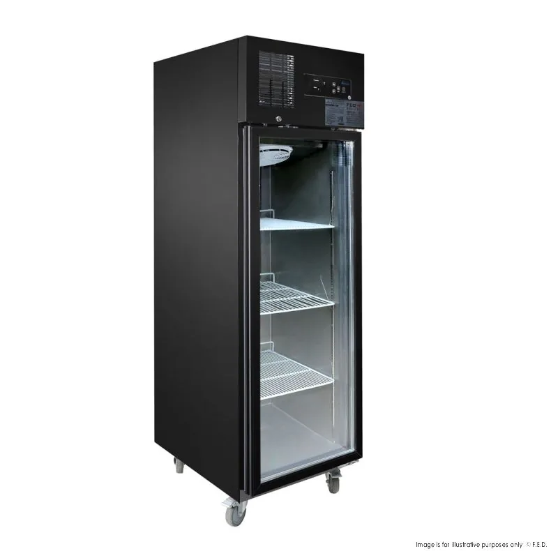 Thermaster SUCG500B Black Single Door Fridge 500L