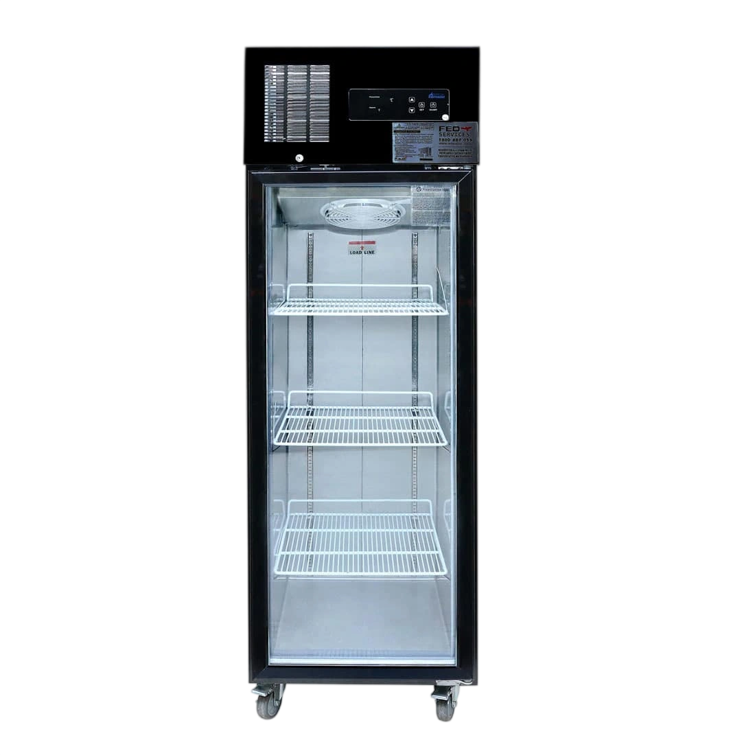 Thermaster SUCG500B Single Glass Door Fridge – 500L Black | 2–5°C commercial kitchen equipment