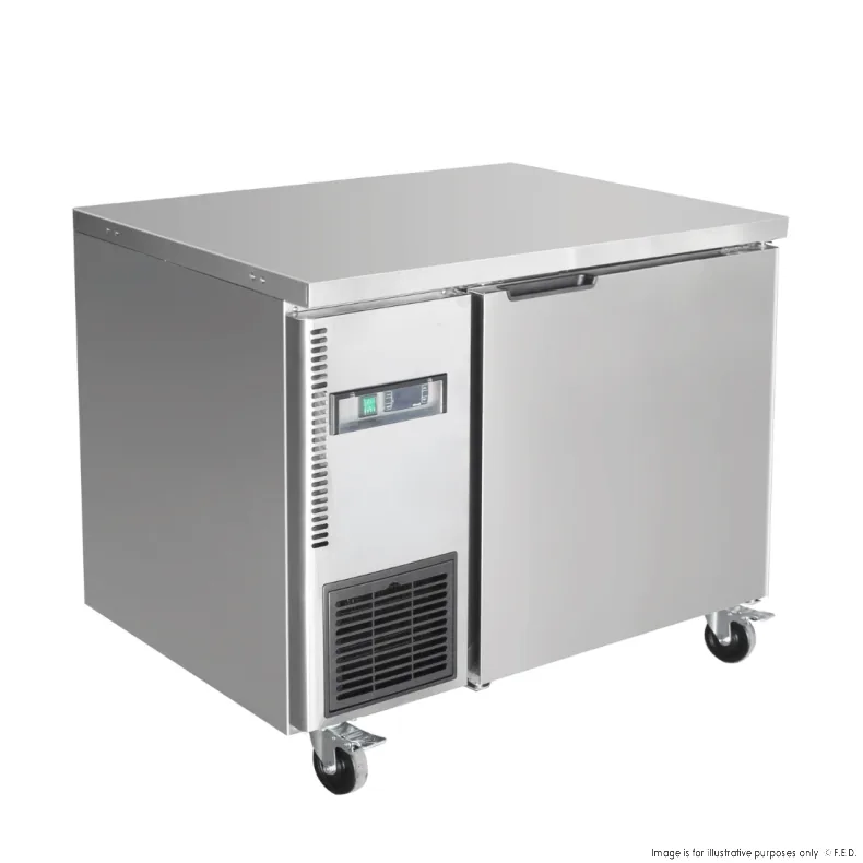 Thermaster TS900TN stainless steel single door workbench fridge