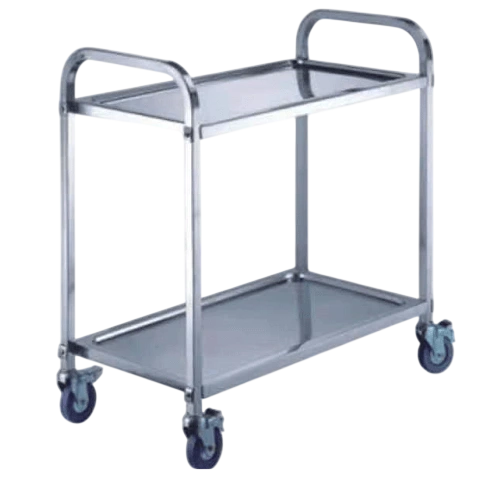 Kitchen Knock 2 Tier Stainless Steel Serving Trolley – Large – 950×500×950mm commercial kitchen equipment