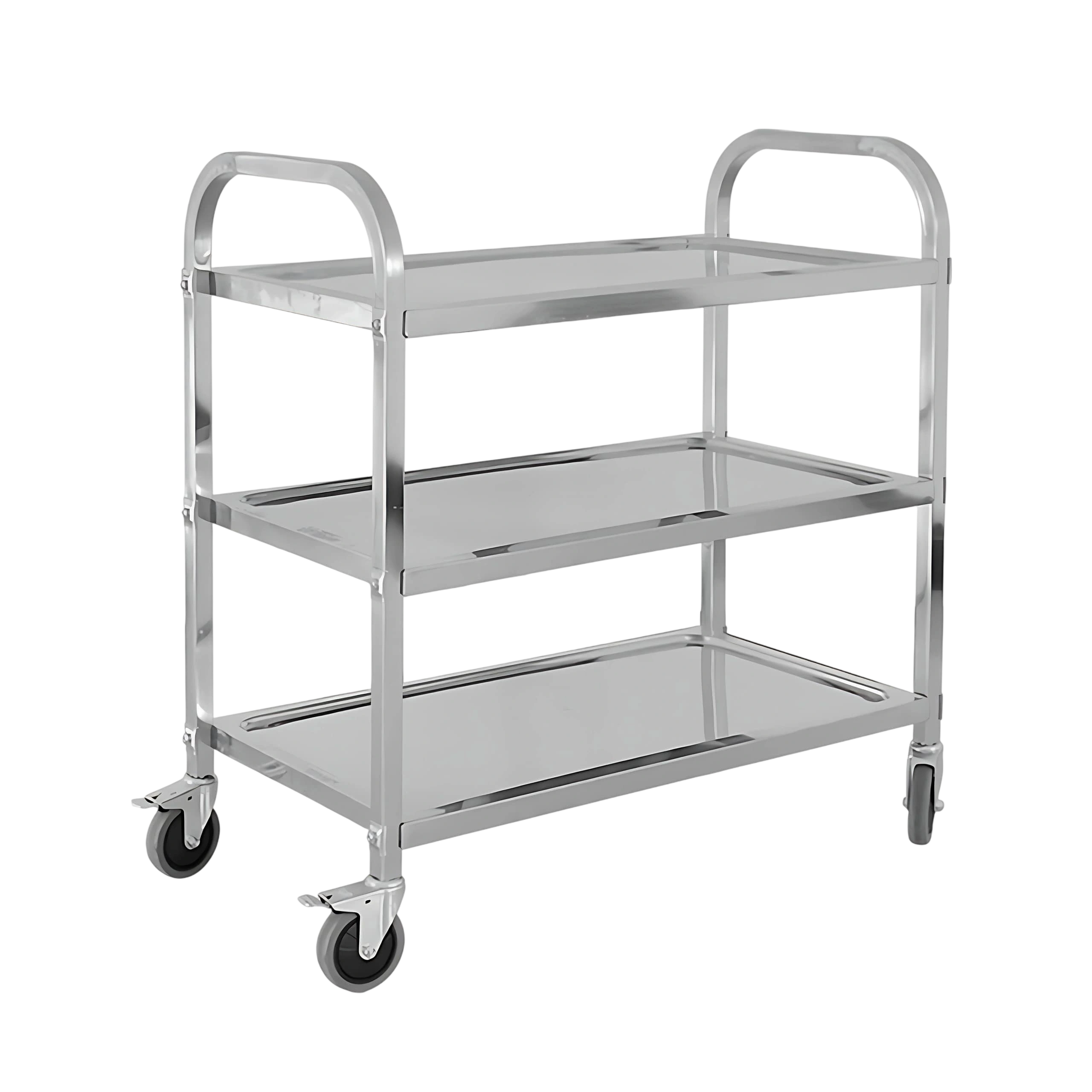 Kitchen Knock 338756 Serving Trolley – 3-Tier Stainless Steel Cart | Small Size 750x400x835mm commercial kitchen equipment