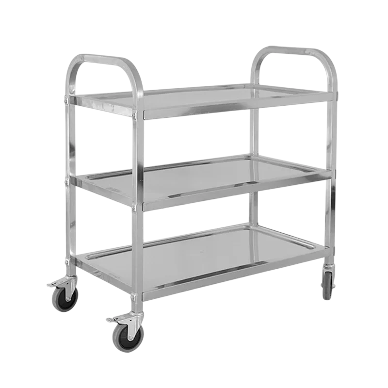 Kitchen Knock 338754 3-Tier Stainless Steel Serving Trolley – 950mm commercial kitchen equipment