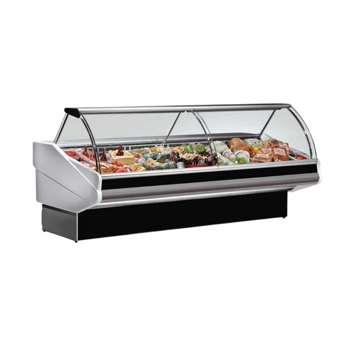Tecnodom PAN2000 Tecnodom Curved Front Glass Deli Fridge commercial kitchen equipment
