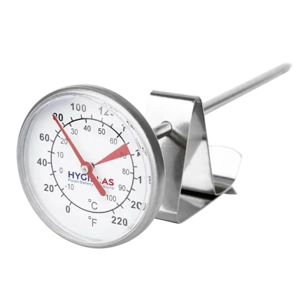 Hygiplas CB887 Hot Milk Dial Thermometer - 45mm