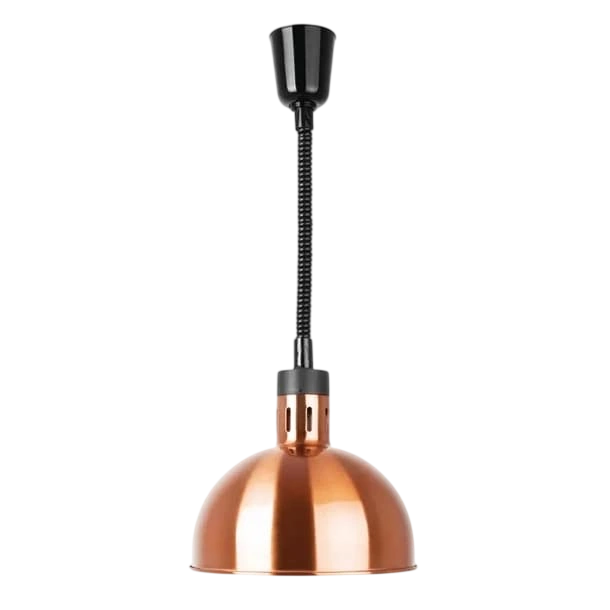 Retractable Dome Heat Shades - Copper Finish commercial kitchen equipment