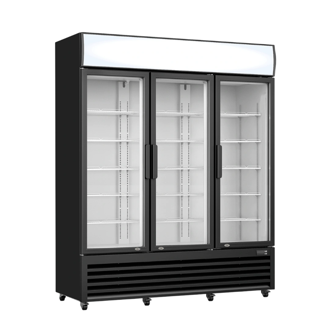 Thermaster LG-1203BP 3 Door Fridge – 1200L Black LED Display Drink Fridge commercial kitchen equipment