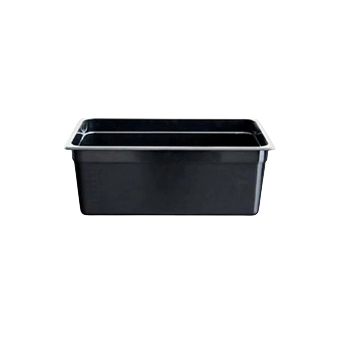 Modular Systems JW-P112B black polypropylene GN 1/1 pan 65mm deep