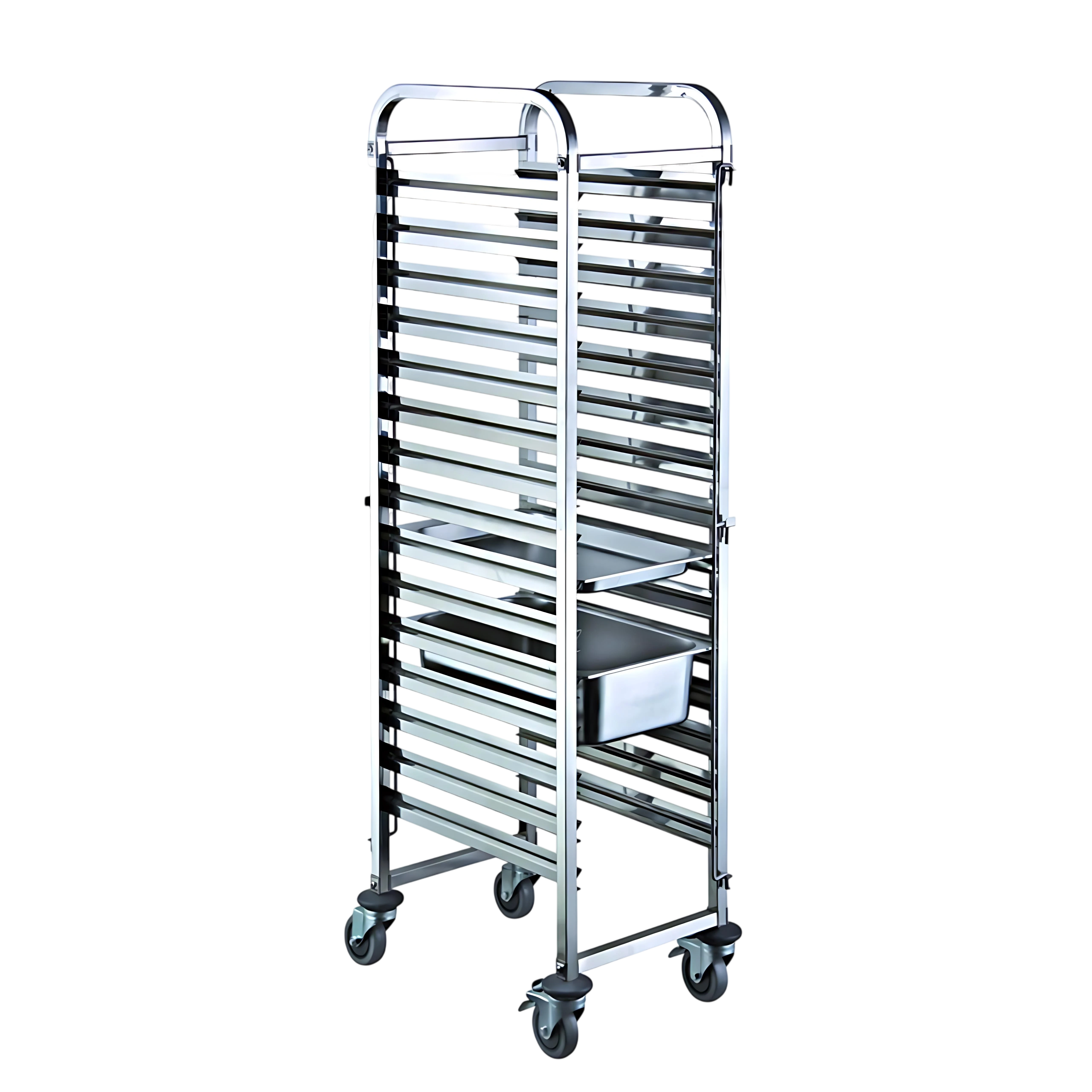 Kitchen Knock 400660 2/1 16-tier single-row gastronorm pan trolley