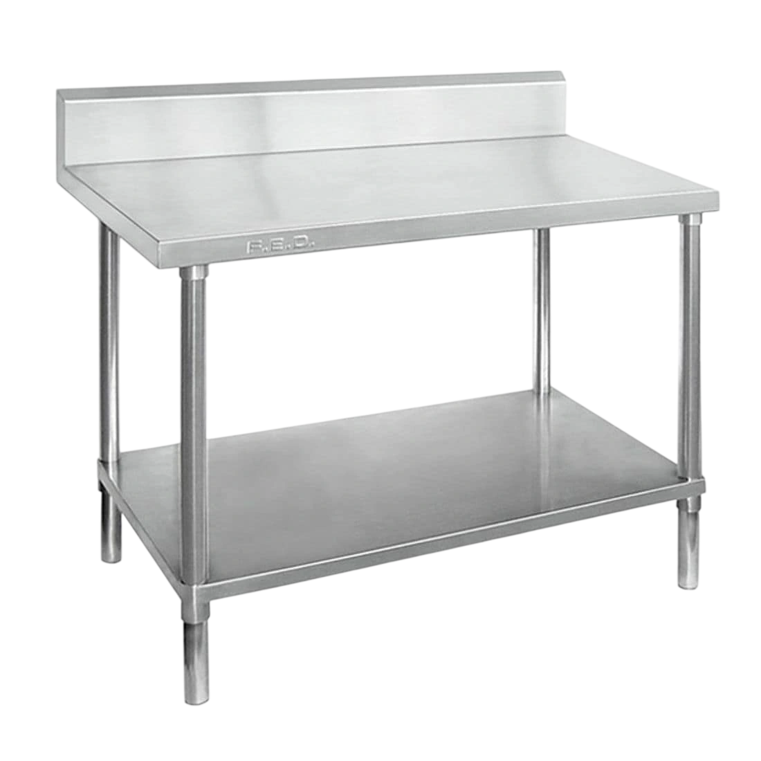Modular Systems WBB7-0800/A stainless workbench with splashback