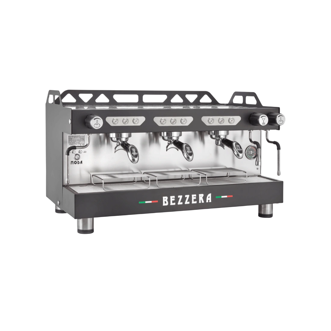 BEZZERA MODA DE 3 Group Espresso Machine Black MODADE3B commercial kitchen equipment