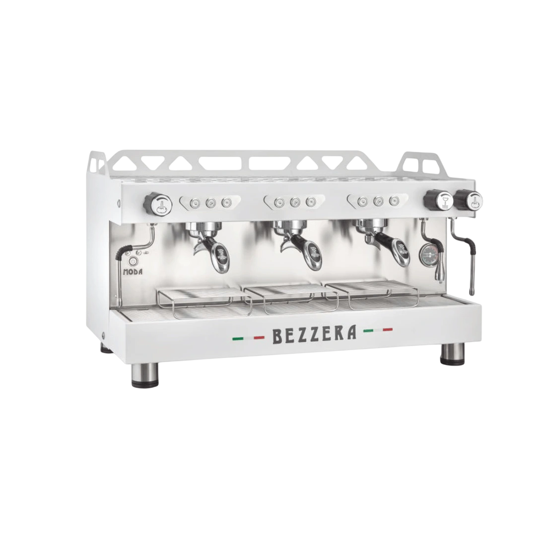 BEZZERA MODA DE 3 Group Espresso Machine White MODADE3W commercial kitchen equipment
